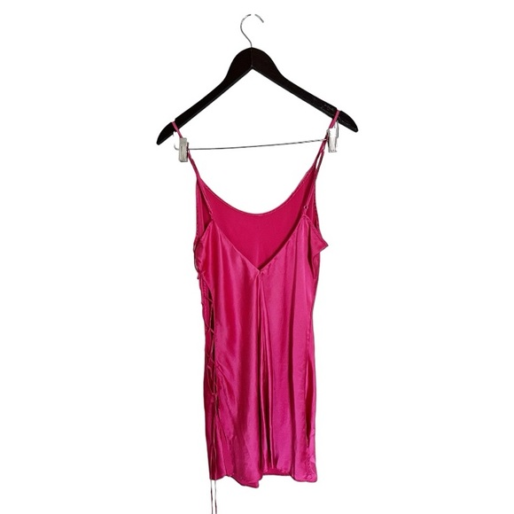 Vintage Victoria Secret 100% Silk Slip Dress in Pink - Picture 2 of 3
